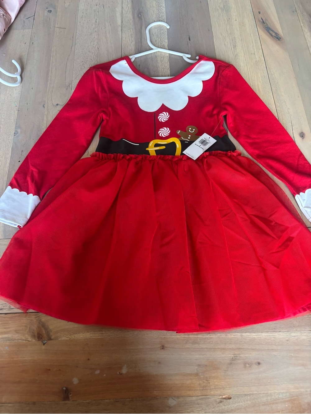 Old Navy Red and White Holiday Gingerbread Dress